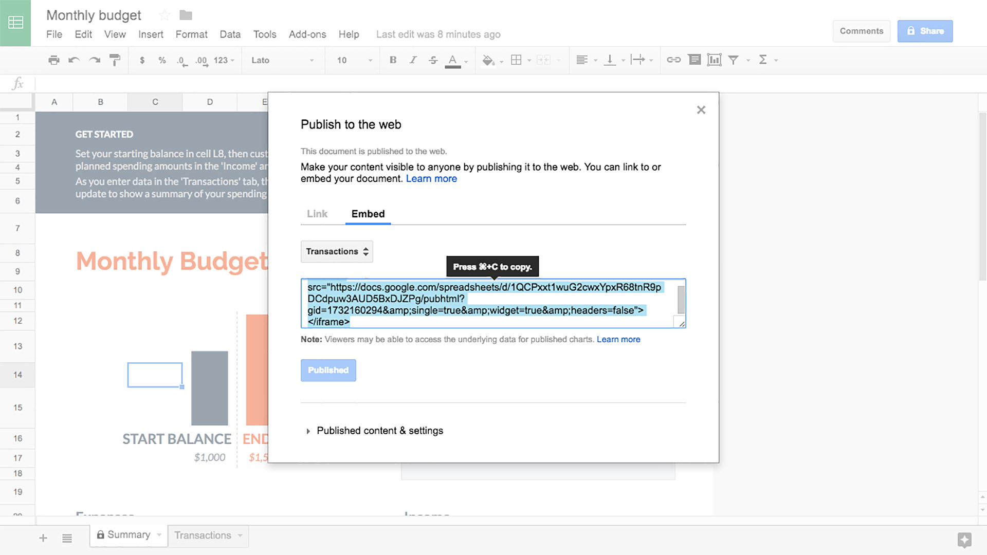 Google Sheets Digital Signage App ScreenCloud